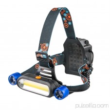 TSV 15000LM 2 x XM-L T6 LED COB Headlamp Head Light Torch Rechargeable Headlight with 4 Brightness Modes. Perfect for Running, Camping, Hiking and Walking